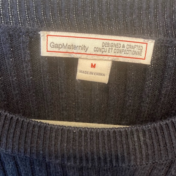 Navy blue maternity dress - Picture 3 of 4